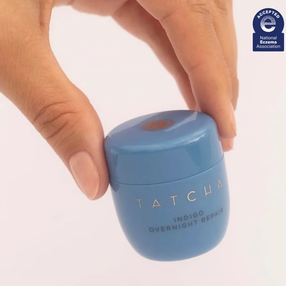 Tatcha Dewy Serum, Silk Peony Eye Cream and Indigo Overnight Repair Combo, NEW